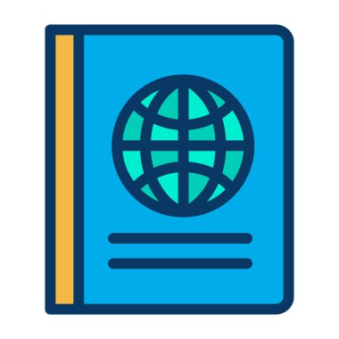 Seyahat. Web simgesi basit illüstrasyon