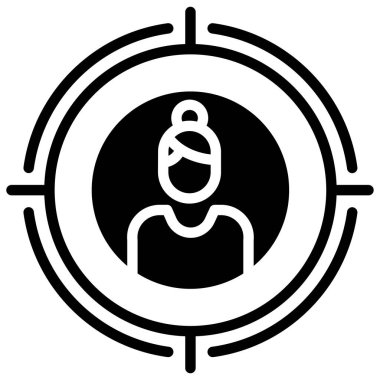 Hedef. Web simgesi basit illüstrasyon