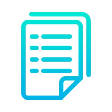 belge ikon vektör illüstrasyonu