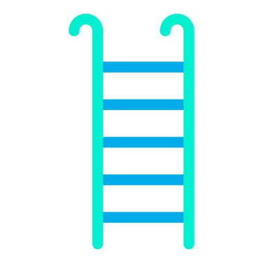 Merdiven. Web simgesi vektör illüstrasyonu