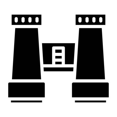 Dürbün. Web simgesi vektör illüstrasyonu