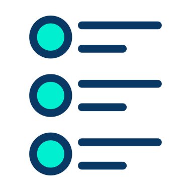 Kontrol listesi. Web simgesi basit illüstrasyon