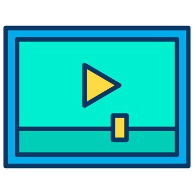 basit video kutsal kişilerin resmi, vektör çizim