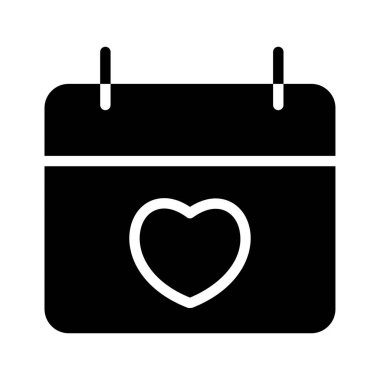 Takvim. Web simgesi basit illüstrasyon