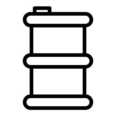 Beyaz arkaplanda basit gaz vektör resimleme