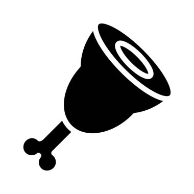 tavuklu yemek vektörü çizimi, düz tasarım