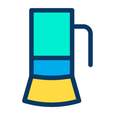 Kahve makinesi düz vektör simgesi