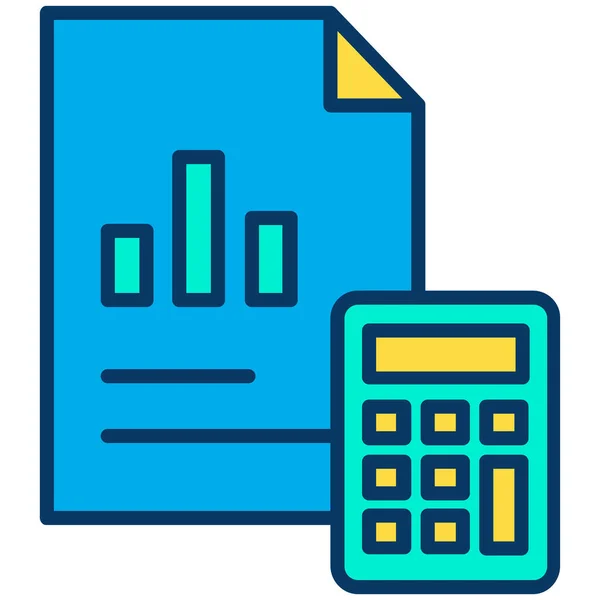 Informe Negocios Ilustración Simple — Archivo Imágenes Vectoriales