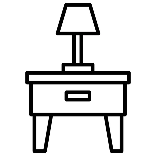 ランプ シンプルなアイコン ベクトル イラスト — ストックベクタ