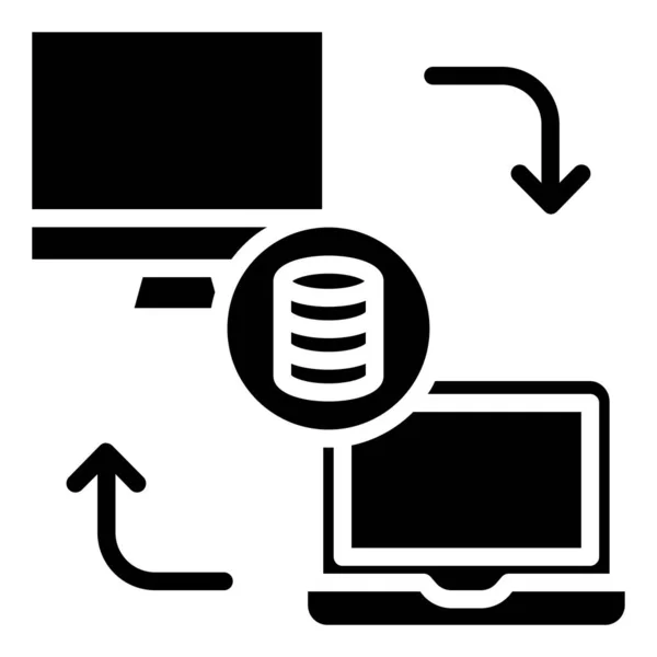 Laptop Computer Symbol Vektorillustration — Stockvektor