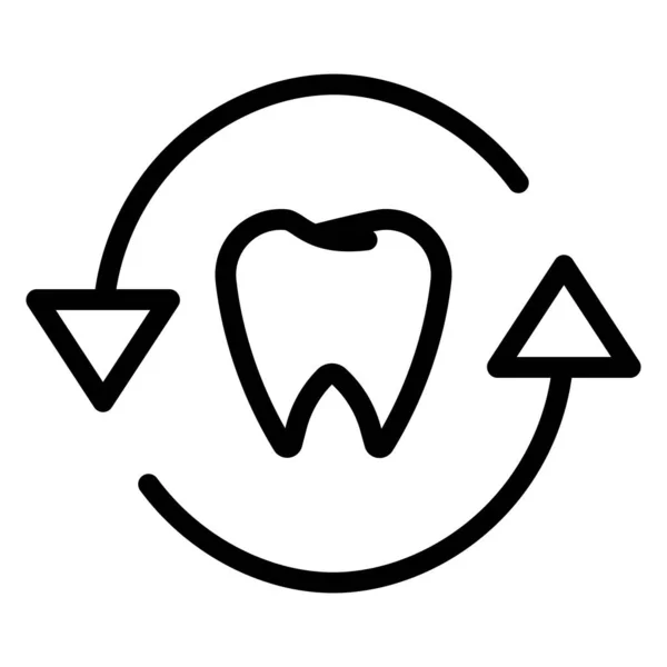 Dental Care Simple Icon Vector Illustration — Stock Vector