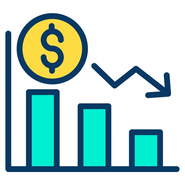 Ícone Web Perda Ilustração Vetorial Simples — Vetor de Stock