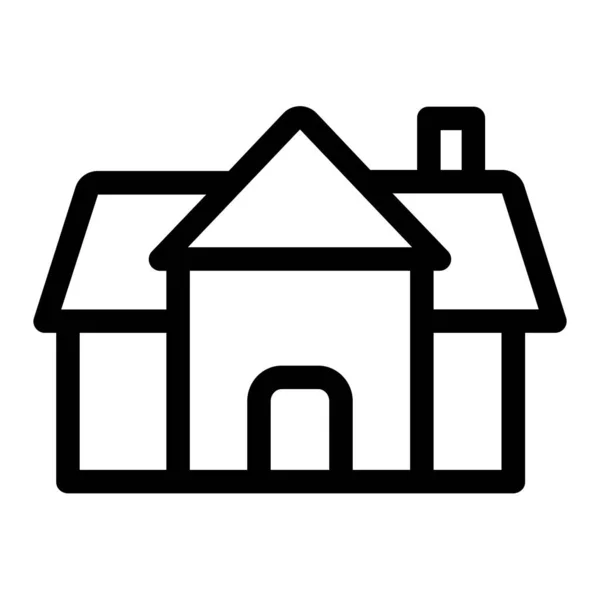 Icono Casa Simple Ilustración Vectorial — Archivo Imágenes Vectoriales