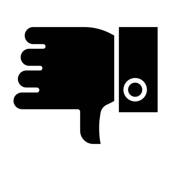 Pulgar Icono Vector Simple Sobre Fondo Blanco — Vector de stock