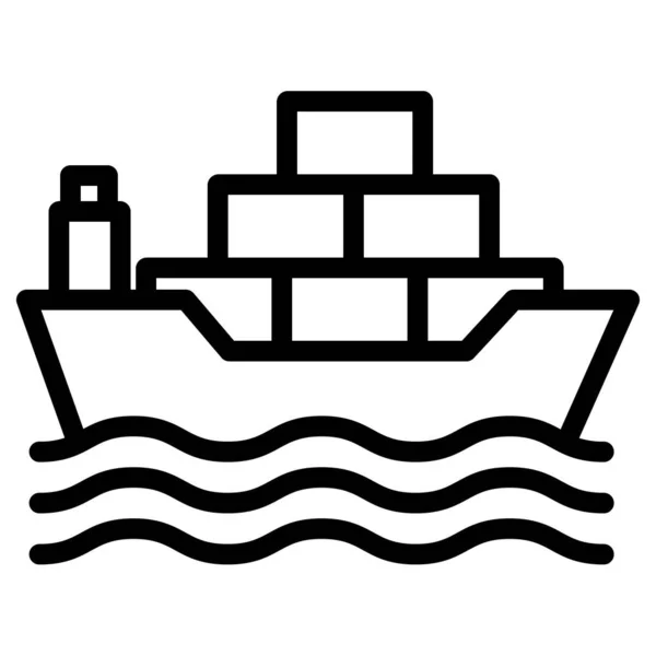 Transporte Barcos Ilustración Vectorial — Archivo Imágenes Vectoriales