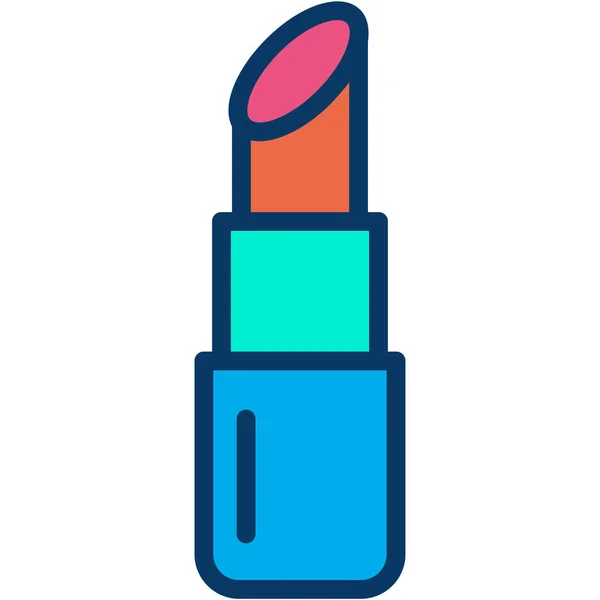 Lipstick Web Εικονίδιο Απλή Διανυσματική Απεικόνιση — Διανυσματικό Αρχείο
