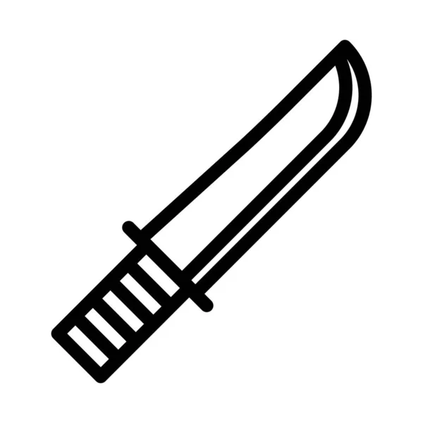 Simple Knife Icon Vector Illustration — Stock Vector