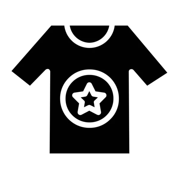 Shirt Eenvoudige Pictogram Vectorillustratie — Stockvector