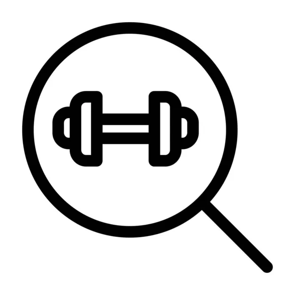 Dumbbell Icon Vector Illustration — Stock Vector