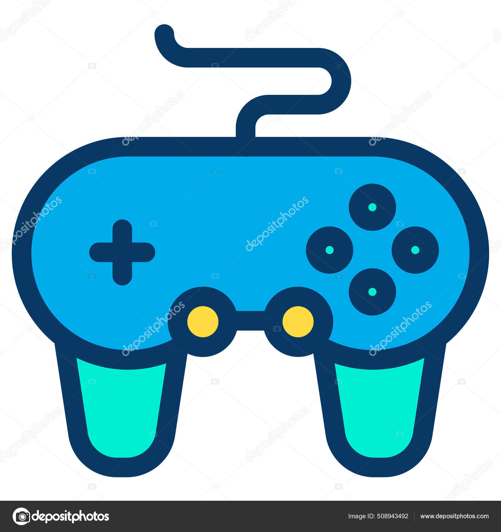 Джойстик Иконка Сайта Векторное Изображение ©kiranshastry 508943492