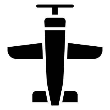 uçak simgesi, vektör illüstrasyonu