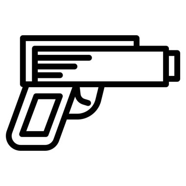 Silah silah silah ikonunun vektör illüstrasyonu