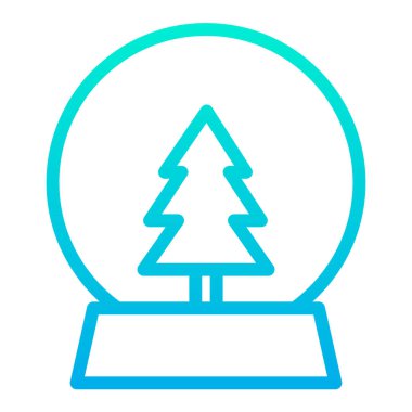 Noel ağacı simgesi vektör illüstrasyonuName