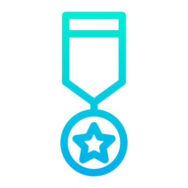 birincilik ödülü vektör simgesi. Madalya. Web basit illüstrasyonu