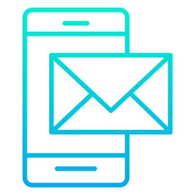 ileti ikonu vektör illüstrasyonu