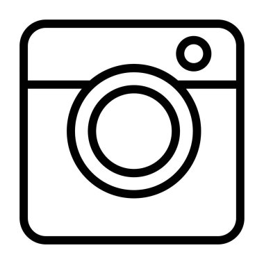 Kamera. Web simgesi basit illüstrasyon 