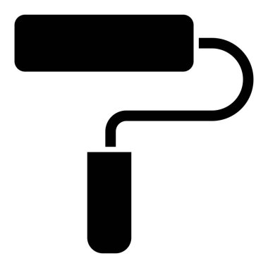 Vektör simgesi, basit bir resim çizimi, boya fırçası