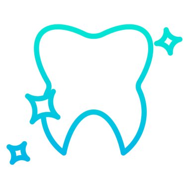 Diş sağlığı basit simgesi, vektör illüstrasyonu