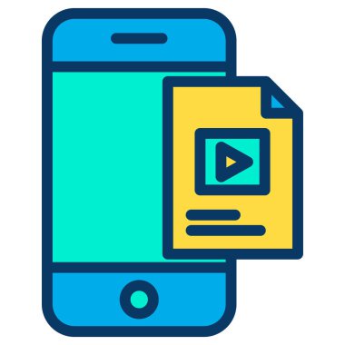 Cep telefonu. Web simgesi basit illüstrasyon