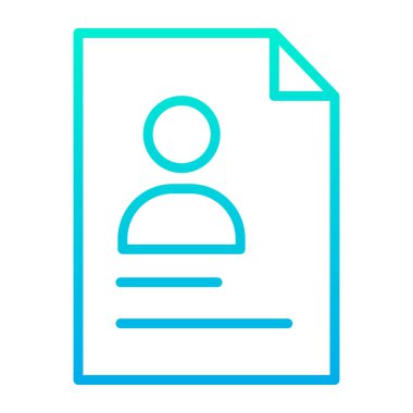 Beyaz arkaplanda basit belge vektör resimleme