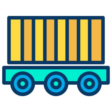 Kamyon. Web simgesi basit illüstrasyon