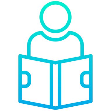 Öğrenci. Web simgesi vektör illüstrasyonu