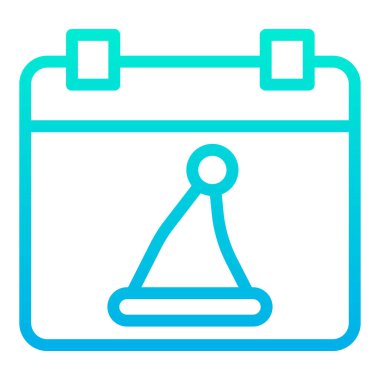 Takvim. Web simgesi basit illüstrasyon