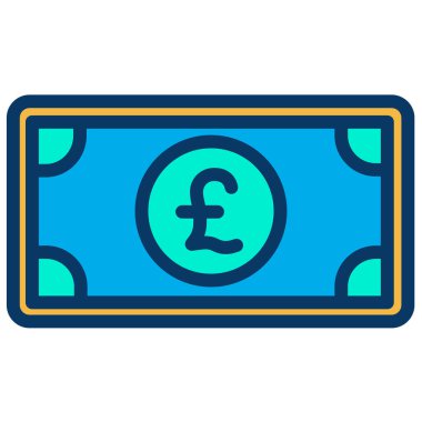 para, web simgesi basit illüstrasyon