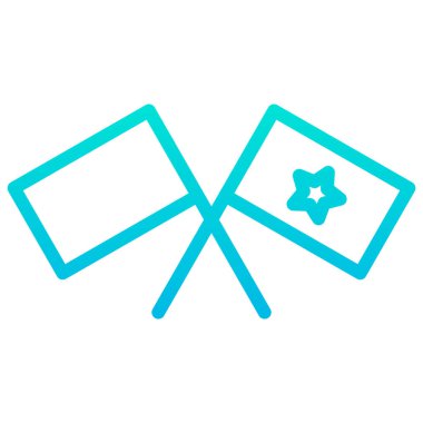 bayrak simgesi, vektör illüstrasyonu