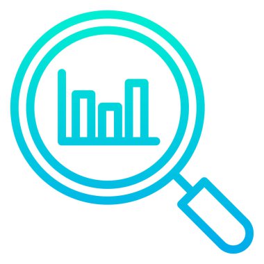 Analizler. Web simgesi basit illüstrasyon