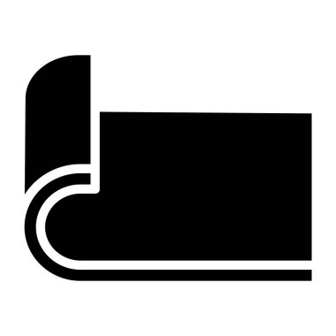 Mat web simgesi basit vektör illüstrasyonu