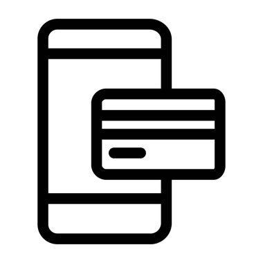 mobil ödeme kavramı, basit illüstrasyon