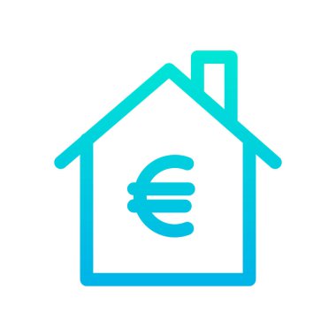 Avro para birimi kavramı basit sanat vektörü illüstrasyonu 