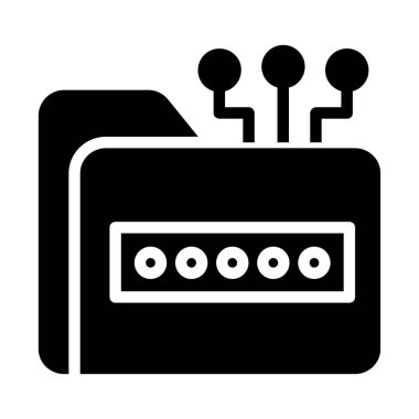 Dosya. Web simgesi basit illüstrasyon 