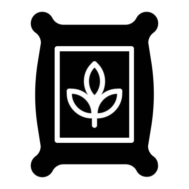 Bir bitki simgesinin vektör illüstrasyonu