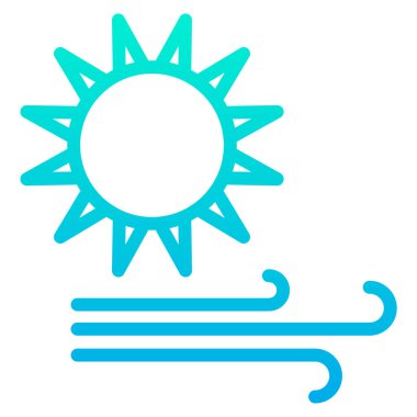 Güneş. Web simgesi basit illüstrasyon