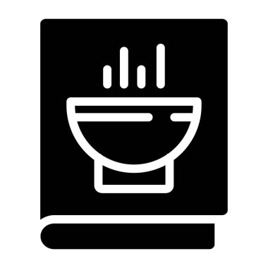 Basit yiyecek simgesi, vektör illüstrasyonu