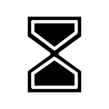 Kum Saati Web simgesi basit vektör çizimi