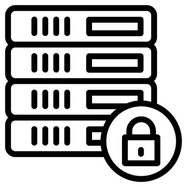 Sunucu web simgesi, vektör çizim