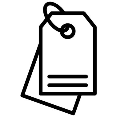 Etiket. Web simgesi basit illüstrasyon